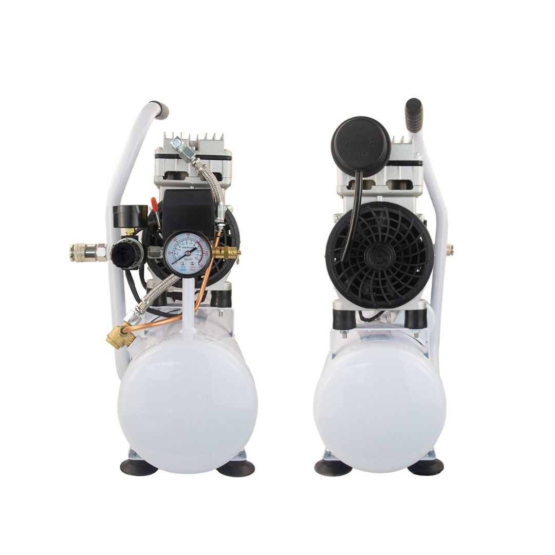 Limodot 1 HP Portable Oil-Free Air Compressor, 60dB Ultra Quiet With 2 Gallon Durable Steel Air Tank, 2.5 CFM at 90 PSI, Fast 14s Recovery Time, Ideal For Shop, Garage, Nail Gun, Pneumatic Tools