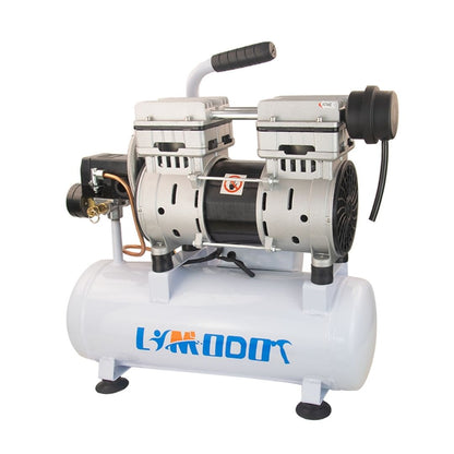 Limodot 1 HP Portable Oil-Free Air Compressor, 60dB Ultra Quiet With 2 Gallon Durable Steel Air Tank, 2.5 CFM at 90 PSI, Fast 14s Recovery Time, Ideal For Shop, Garage, Nail Gun, Pneumatic Tools