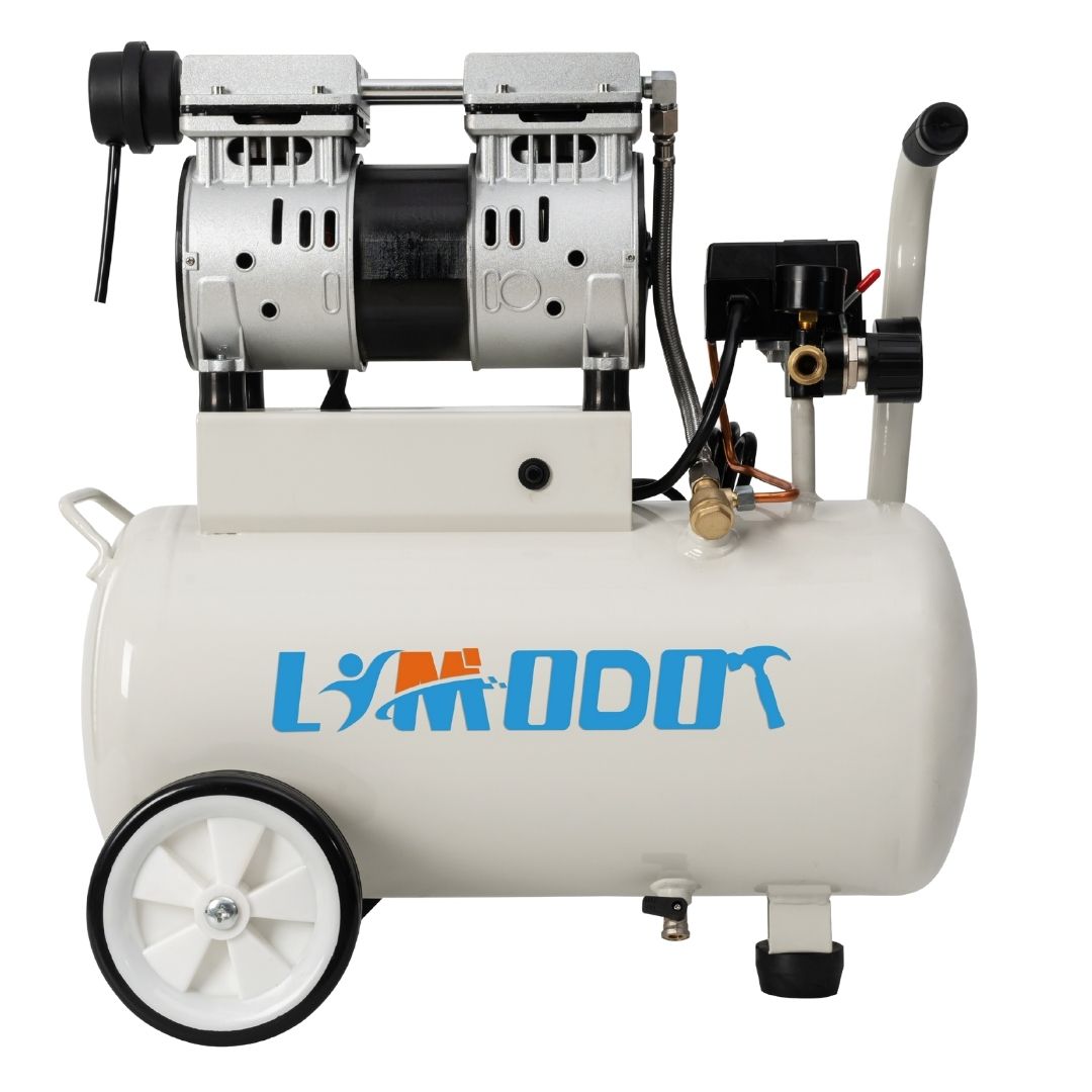 Limodot Air Compressor, Ultra Quiet Air Compressor, Only 68dB, 6 Gallon Durable Steel Air Tank, Fill In 80s, Fast 25s Recovery, Oil-Free, Ideal For Shop, Garage, Car, Pneumatic Tools